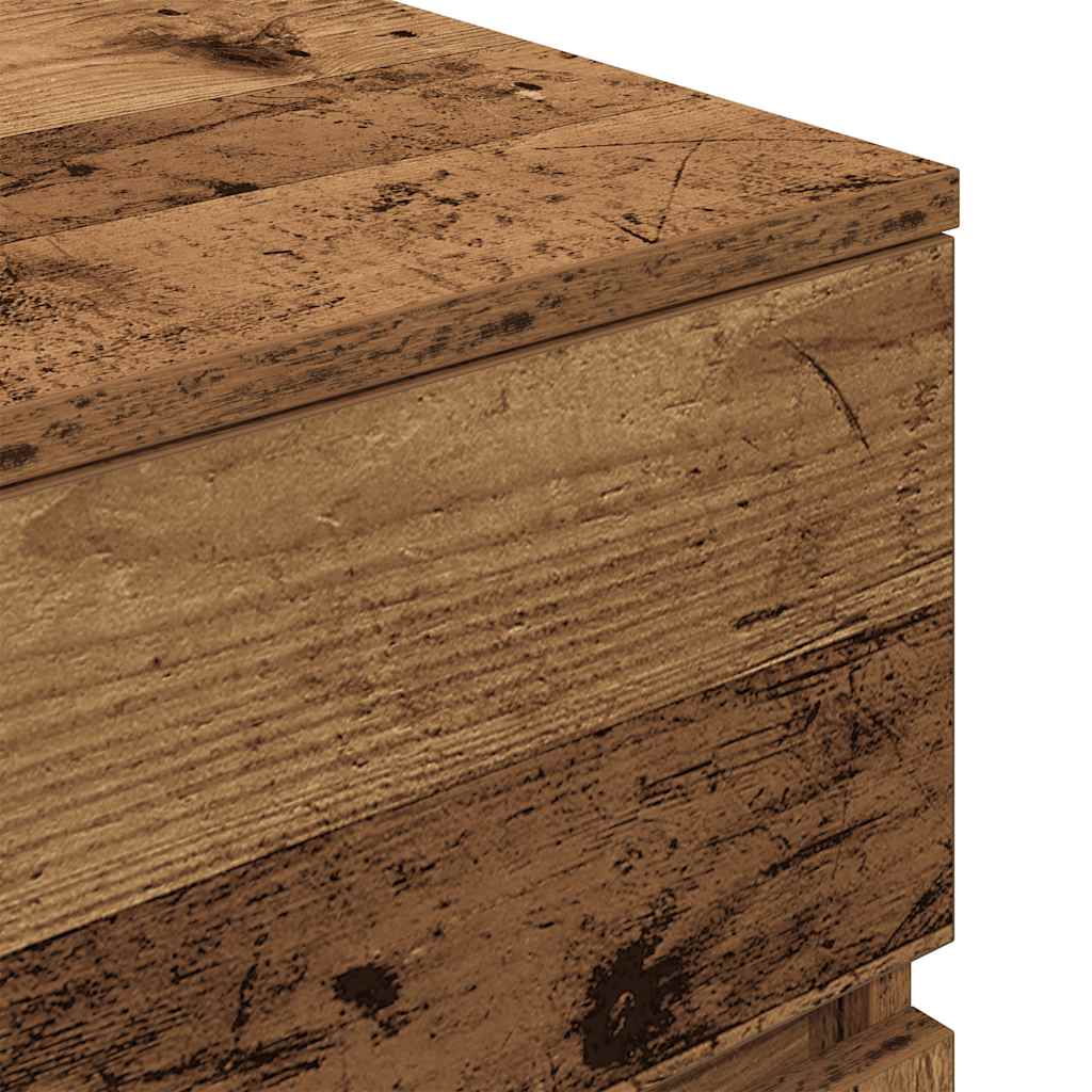 Comodino Legno Antico 39x35x65 cm in Legno Multistrato - homemem39