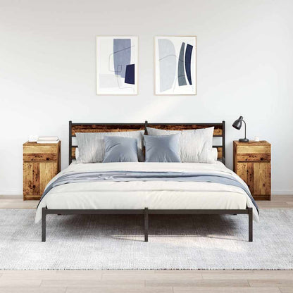 Comodini 2 pz Legno Antico 39x35x65 cm in Legno Multistrato - homemem39