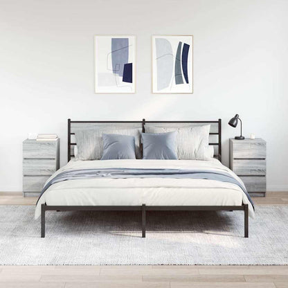 Comodini con 3 Cassetti 2 pz Grigio Sonoma 39x35x65 cm - homemem39