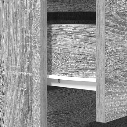 Comodini con 3 Cassetti 2 pz Grigio Sonoma 39x35x65 cm - homemem39