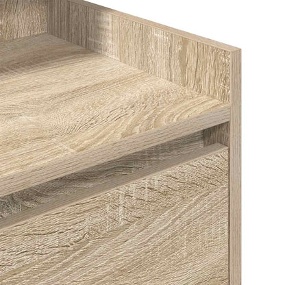 Comodino con 2 Cassetti Rovere Sonoma 38x34x80 cm
