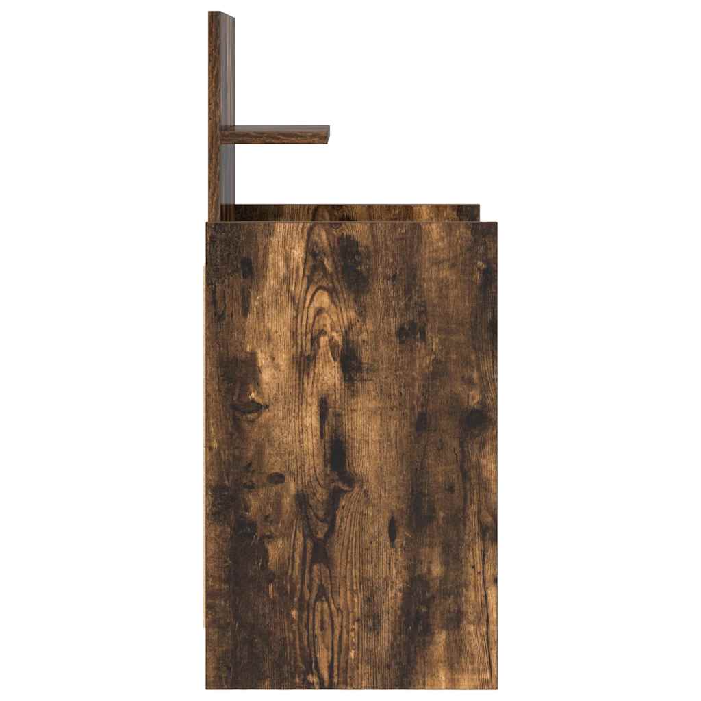 Comodini con 2 Cassetti 2 pz Rovere Fumo 38x34x80 cm - homemem39