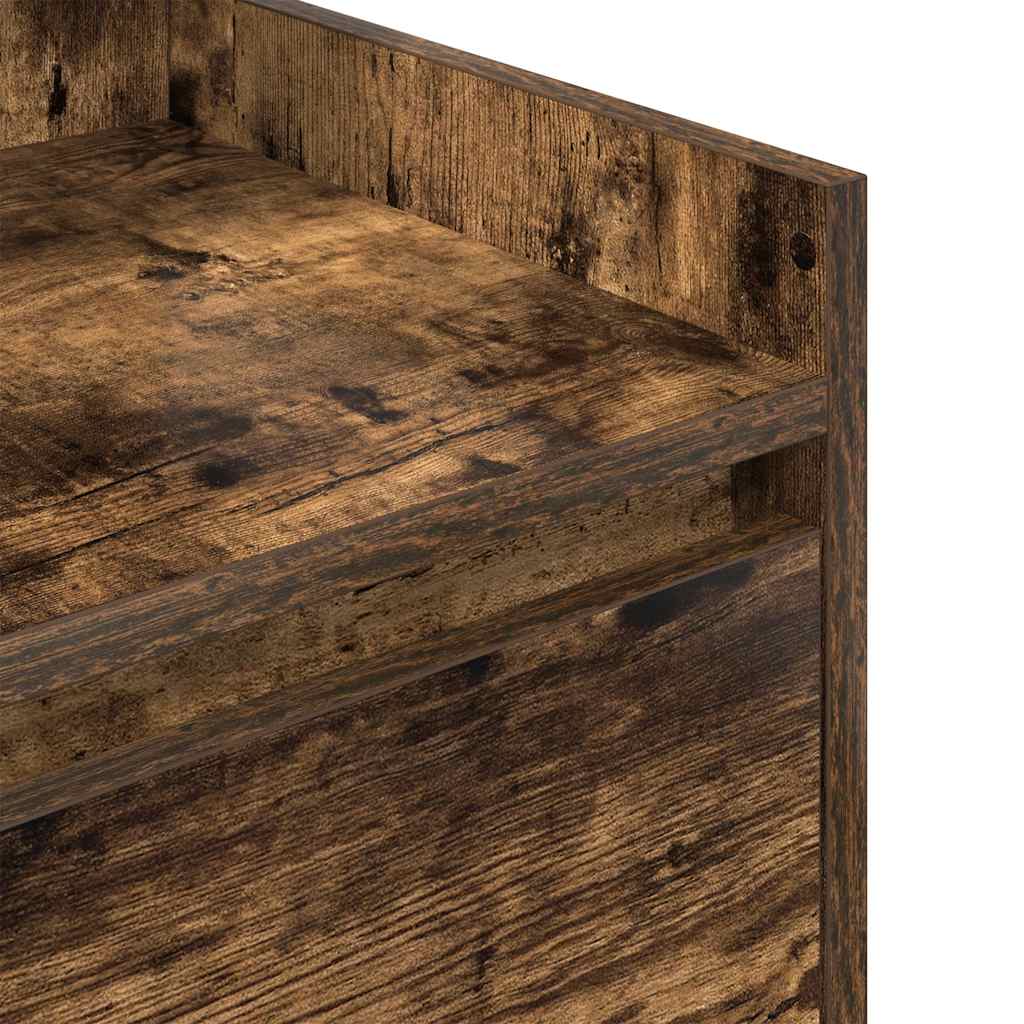 Comodini con 2 Cassetti 2 pz Rovere Fumo 38x34x80 cm - homemem39