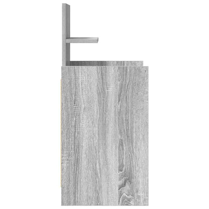 Comodini con 2 Cassetti 2 pz Grigio Sonoma 38x34x80 cm - homemem39