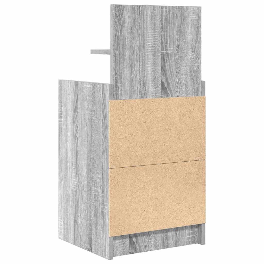 Comodini con 2 Cassetti 2 pz Grigio Sonoma 38x34x80 cm - homemem39