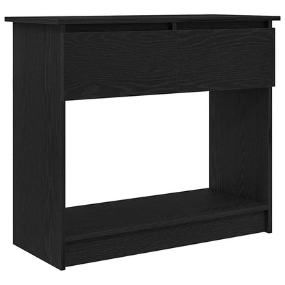 Tavolo Consolle con Cassetti Nero 85,5x38,5x74,5 cm - homemem39