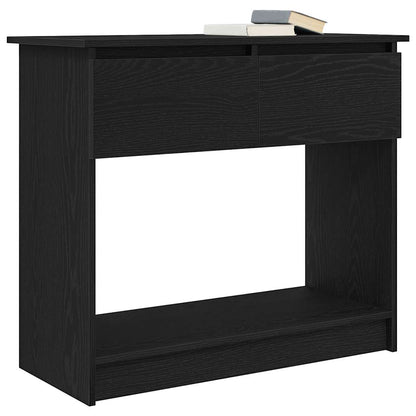 Tavolo Consolle con Cassetti Nero 85,5x38,5x74,5 cm - homemem39