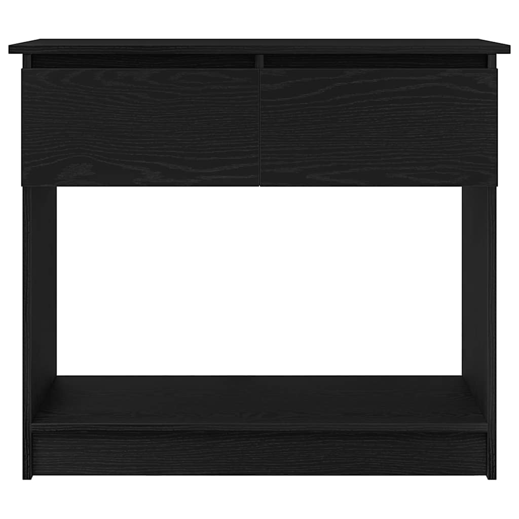 Tavolo Consolle con Cassetti Nero 85,5x38,5x74,5 cm - homemem39