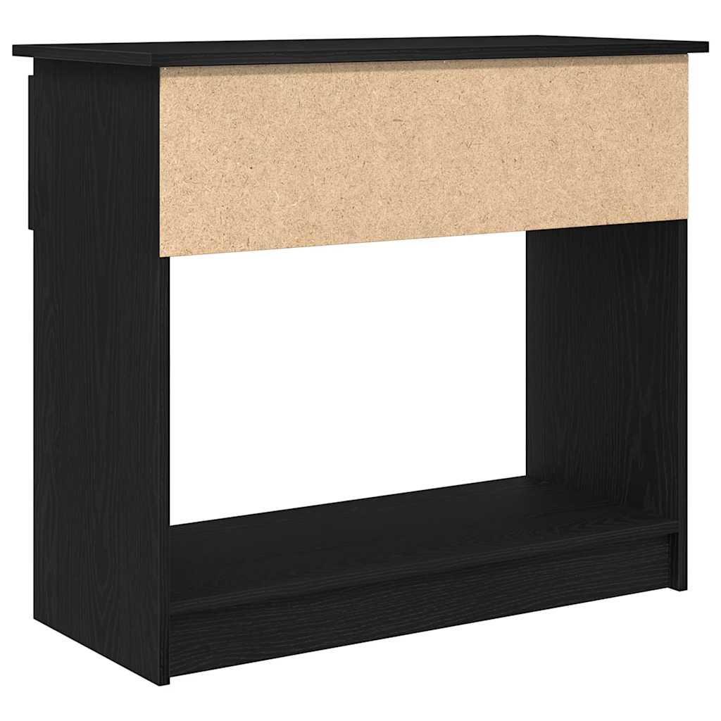 Tavolo Consolle con Cassetti Nero 85,5x38,5x74,5 cm - homemem39