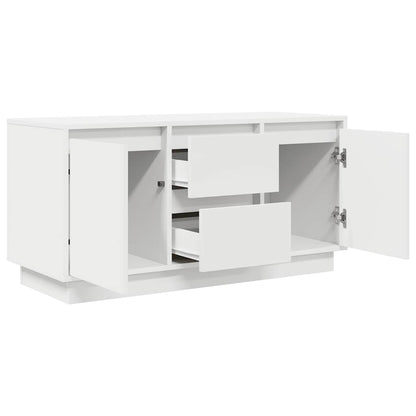 Mobile Porta TV con Luci LED Bianco 100x41x50 cm - homemem39