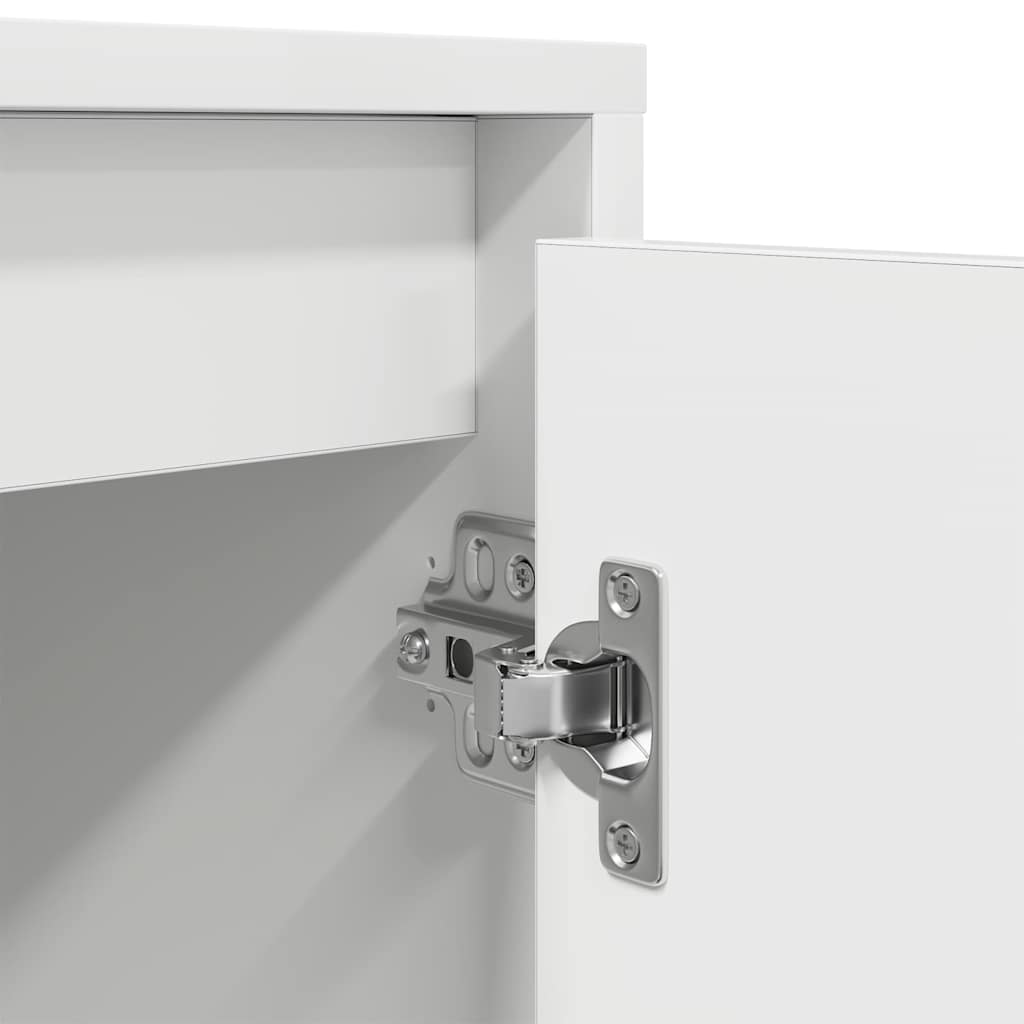 Mobile Porta TV con Luci LED Bianco 100x41x50 cm - homemem39