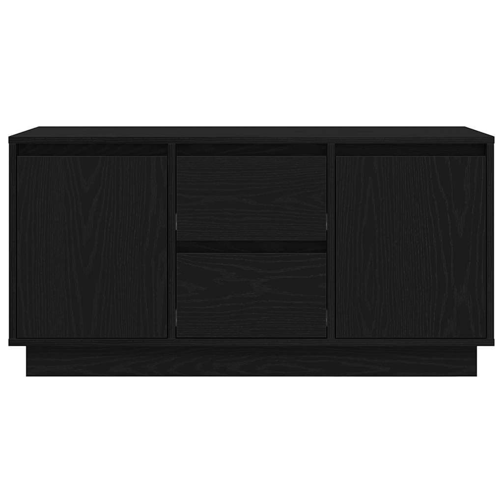 Mobile Porta TV con Luci LED Rovere Nero 100x41x50 cm - homemem39