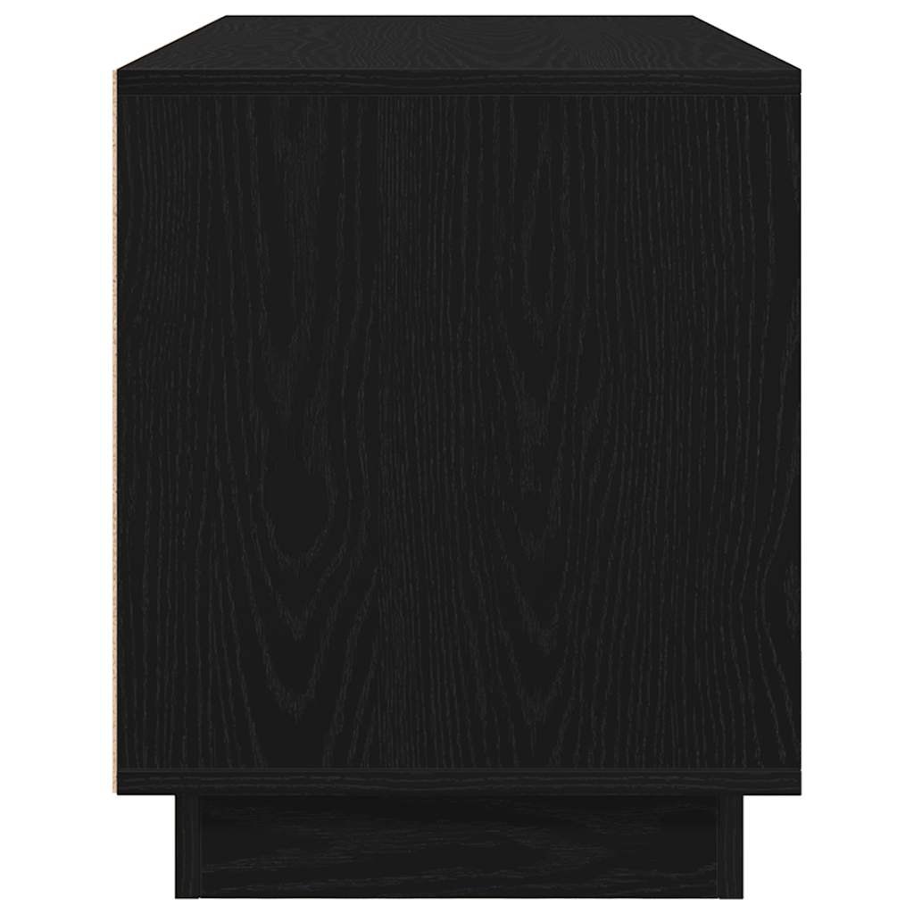 Mobile Porta TV con Luci LED Rovere Nero 100x41x50 cm - homemem39