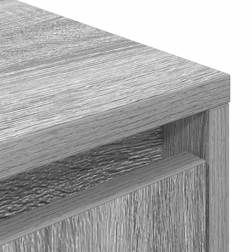 Mobile Porta TV con Luci LED Grigio Sonoma 100x41x50 cm - homemem39