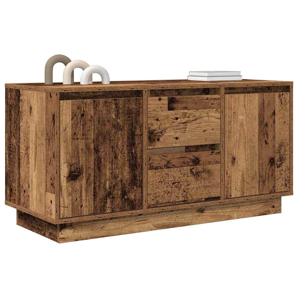 Mobile Porta TV con Luci LED Legno Antico 100x41x50 cm - homemem39