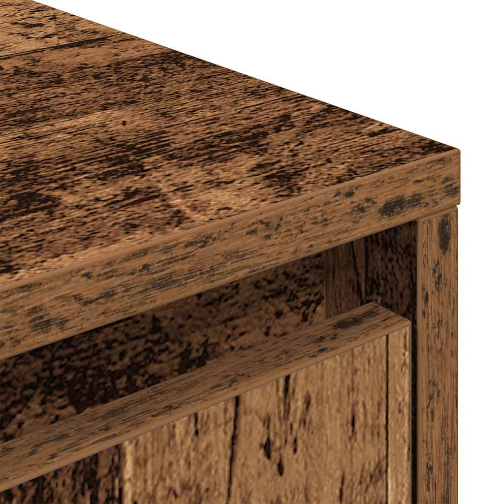 Mobile Porta TV con Luci LED Legno Antico 100x41x50 cm - homemem39