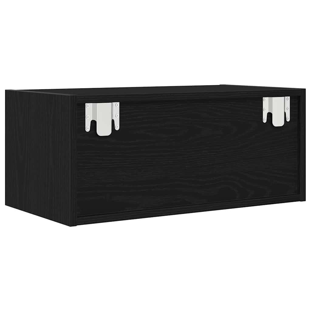 Mobili TV 2 pz Rovere Nero 60x31x25,5 cm in Legno Multistrato - homemem39