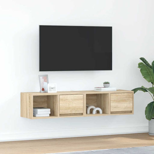 Mobili TV 2 pz Rovere Sonoma 60x31x25,5 cm in Legno Multistrato - homemem39