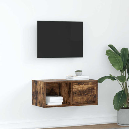 Mobile Porta TV Rovere Fumo 60x31x25,5 cm in Legno Multistrato - homemem39