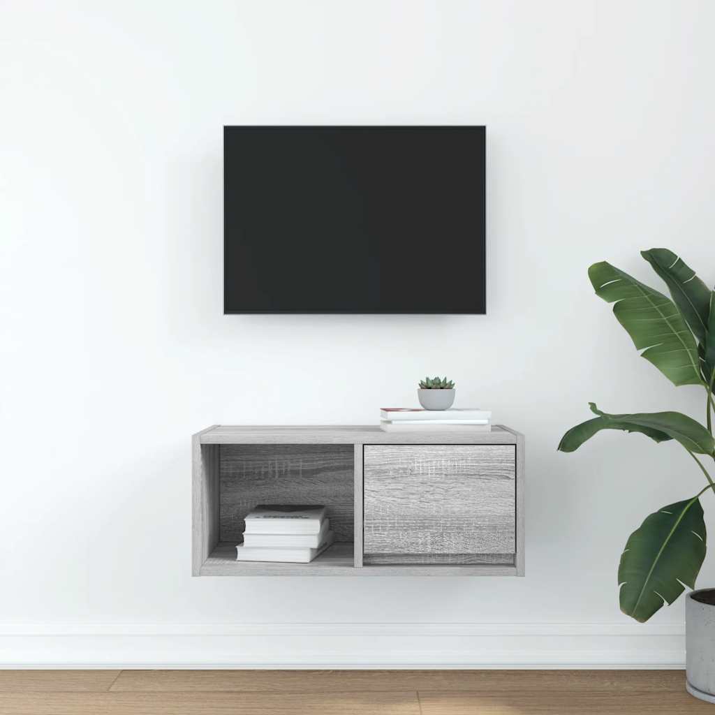 Mobile Porta TV Grigio Sonoma 60x31x25,5 cm Legno Multistrato - homemem39