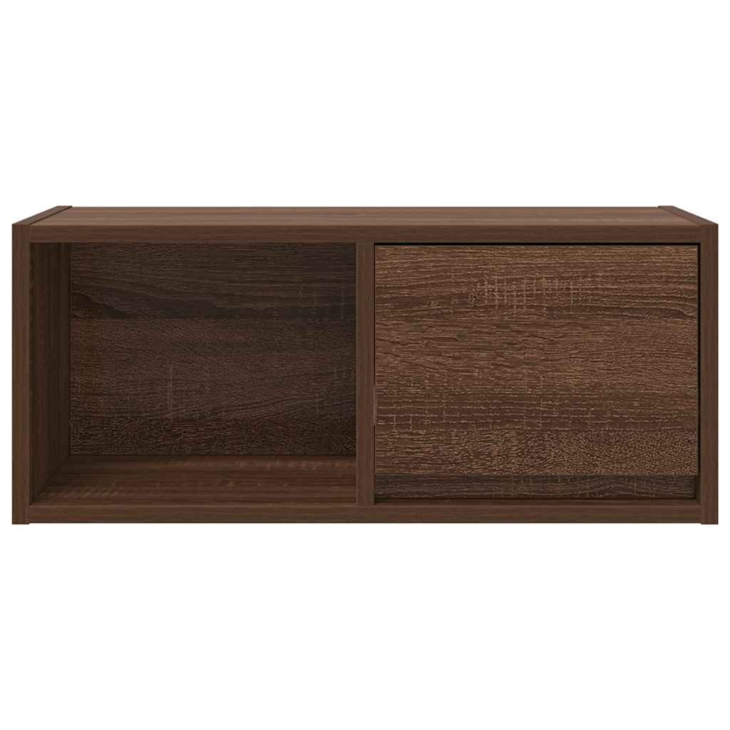 Mobile Porta TV Rovere Marrone 60x31x25,5 cm Legno Multistrato - homemem39