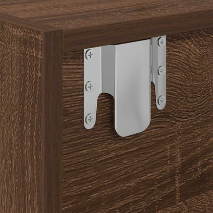 Mobile Porta TV Rovere Marrone 60x31x25,5 cm Legno Multistrato - homemem39