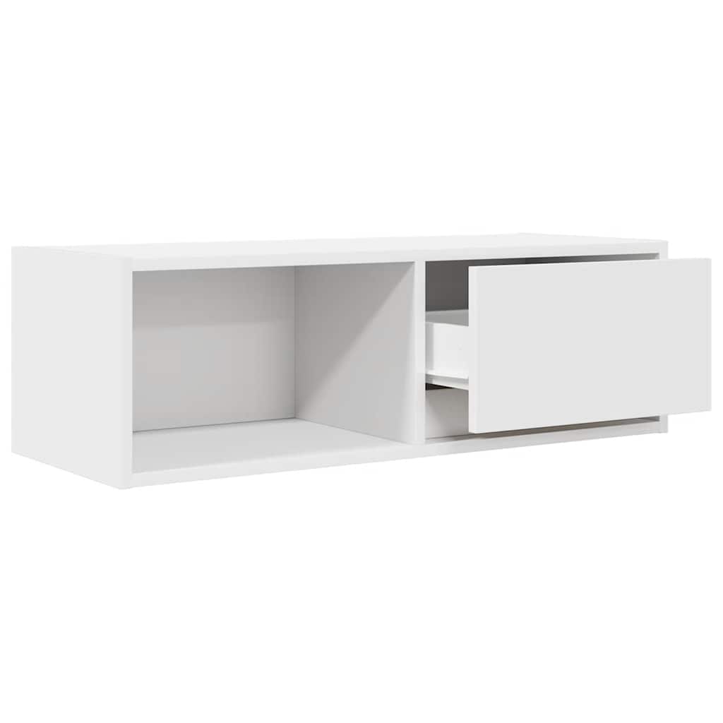 Mobile Porta TV Bianco 80x31x25,5 cm in Legno Multistrato - homemem39