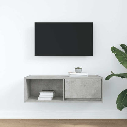 Mobile per TV Grigio Cemento 80x31x25,5 cm Legno Multistrato - homemem39