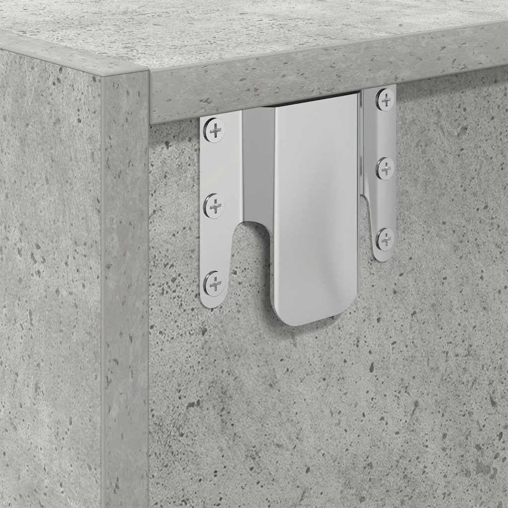 Mobile per TV Grigio Cemento 80x31x25,5 cm Legno Multistrato - homemem39