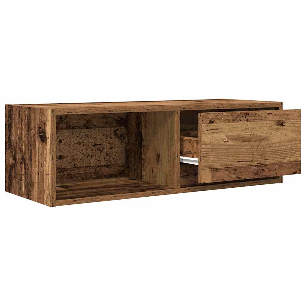 Mobile Porta TV Legno Antico 80x31x25,5 cm Legno Multistrato - homemem39