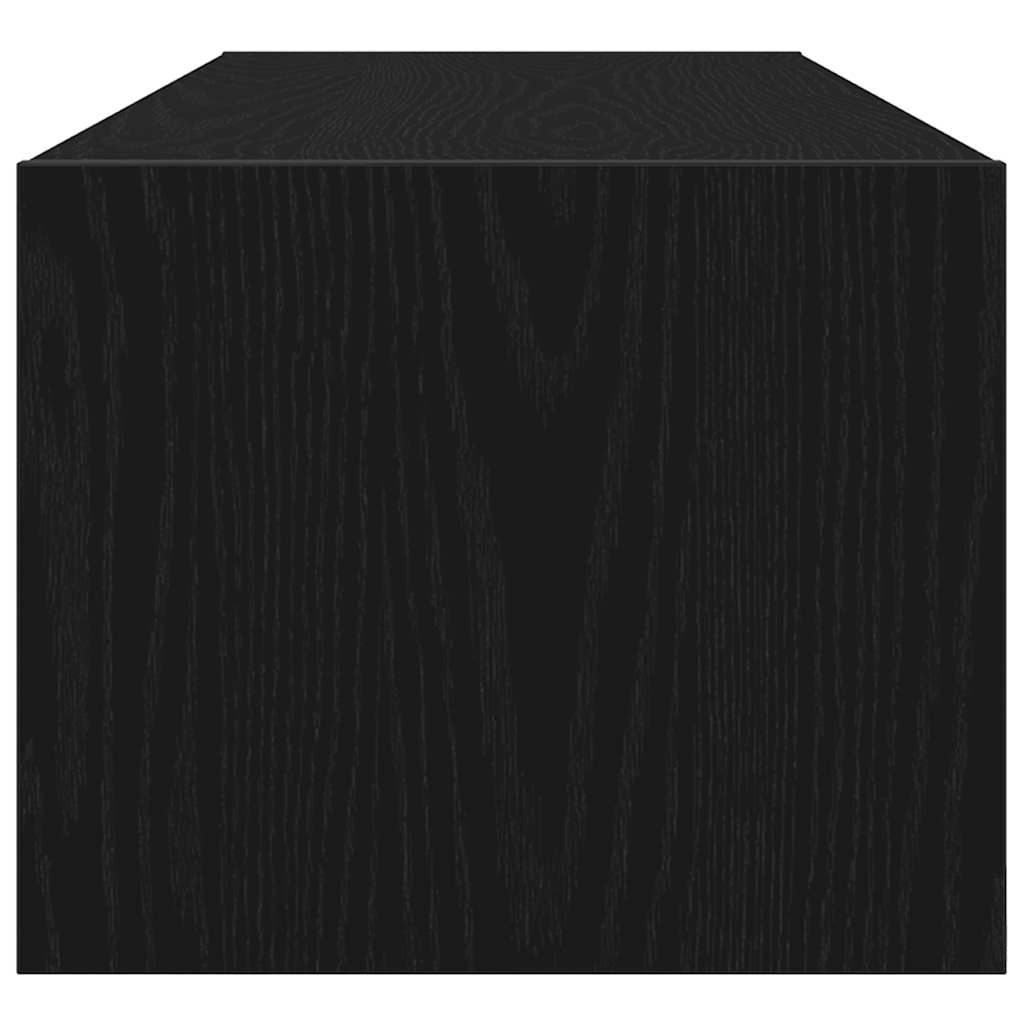Mobili TV 2 pz Rovere Nero 100x31x25,5 cm in Legno Multistrato - homemem39
