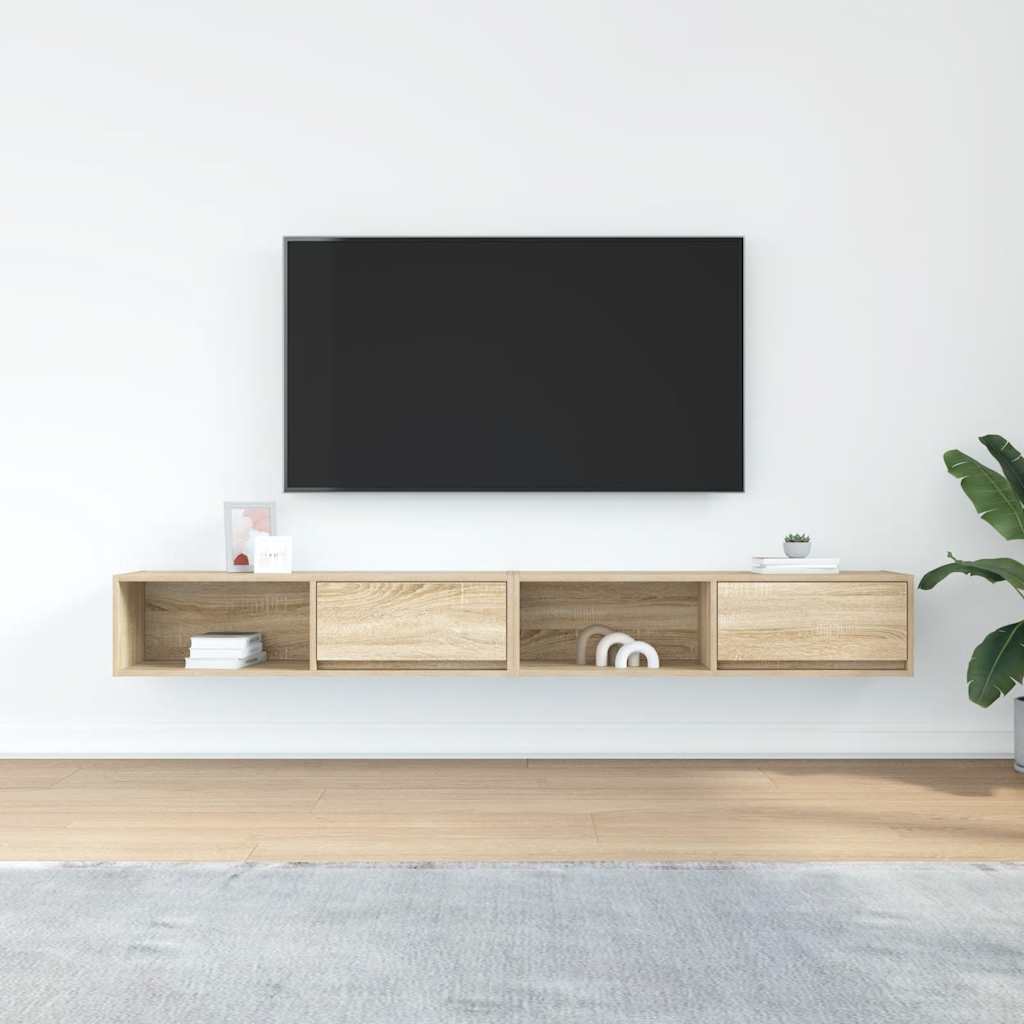 Mobili TV 2 pz Rovere Sonoma 100x31x25,5cm in Legno Multistrato - homemem39