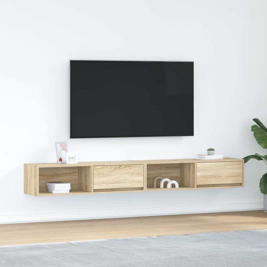 Mobili TV 2 pz Rovere Sonoma 100x31x25,5cm in Legno Multistrato - homemem39