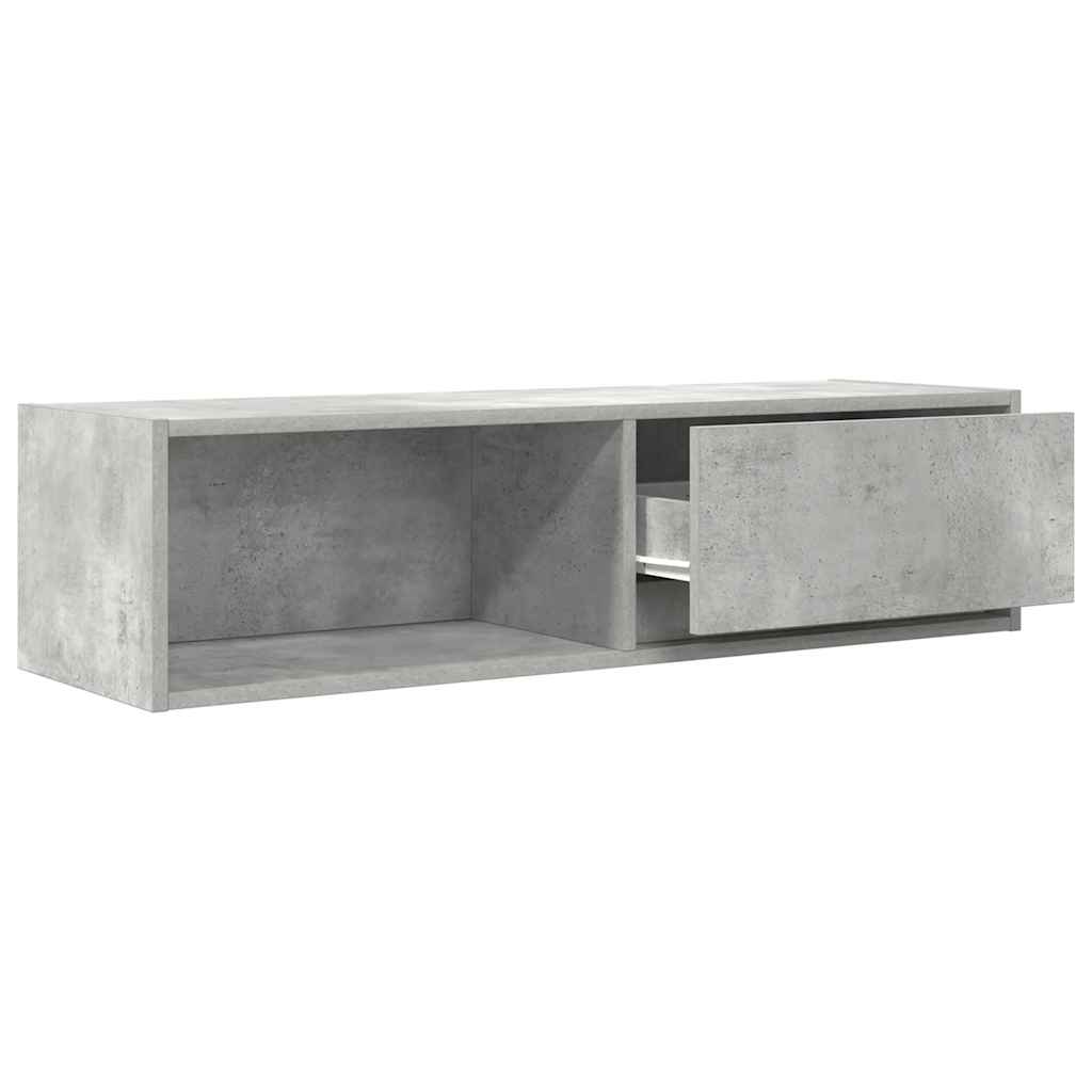 Mobile TV Grigio Cemento 100x31x25,5 cm Legno Multistrato - homemem39