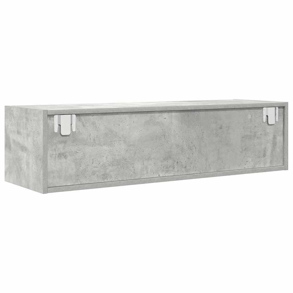 Mobile TV Grigio Cemento 100x31x25,5 cm Legno Multistrato - homemem39
