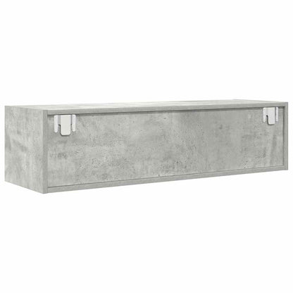 Mobile TV Grigio Cemento 100x31x25,5 cm Legno Multistrato - homemem39