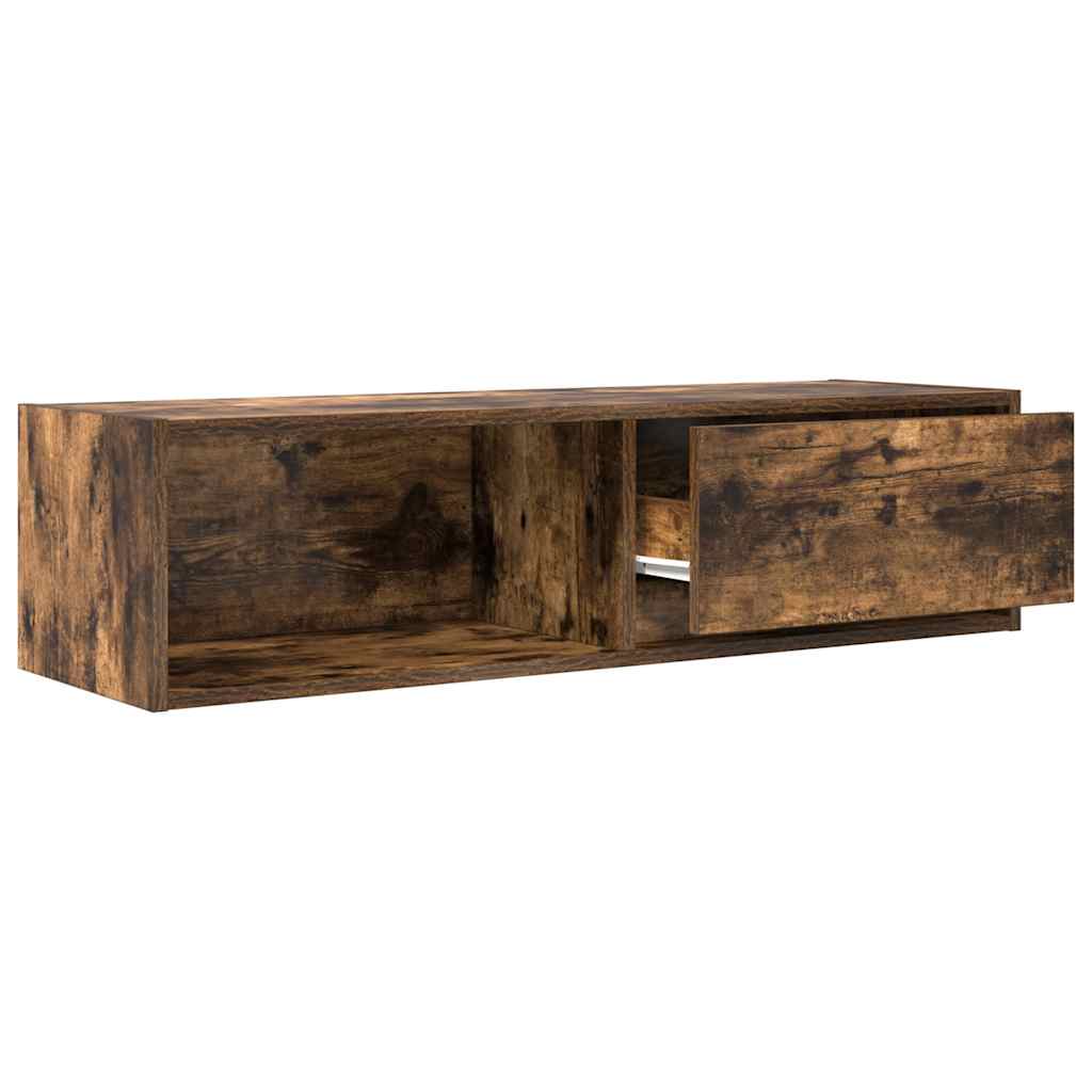 Mobile TV Rovere Fumo 100x31x25,5 cm in Legno Multistrato