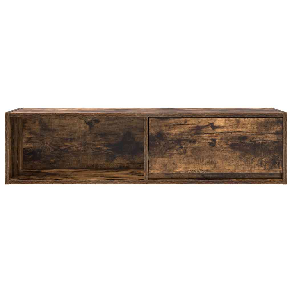 Mobile TV Rovere Fumo 100x31x25,5 cm in Legno Multistrato