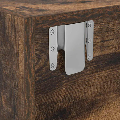 Mobile TV Rovere Fumo 100x31x25,5 cm in Legno Multistrato