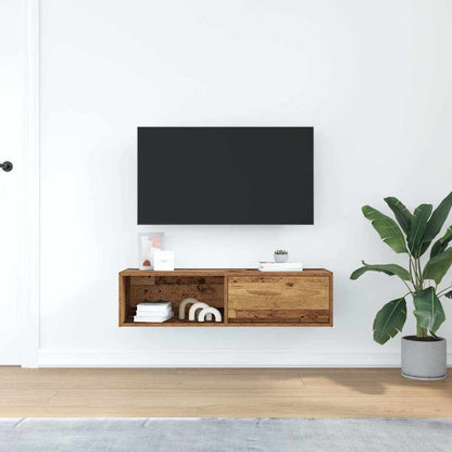 Mobile Porta TV Legno Antico 100x31x25,5 cm Legno Multistrato