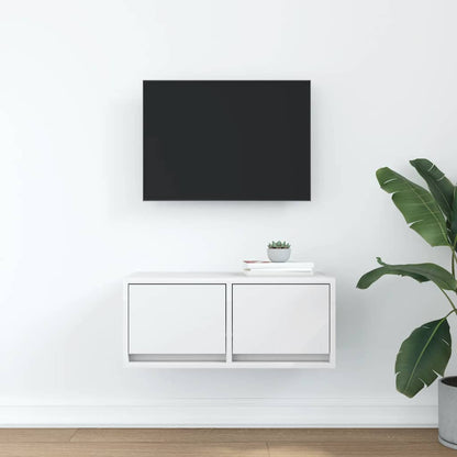 Mobile Porta TV Bianco 60x31x25,5 cm in Legno Multistrato - homemem39