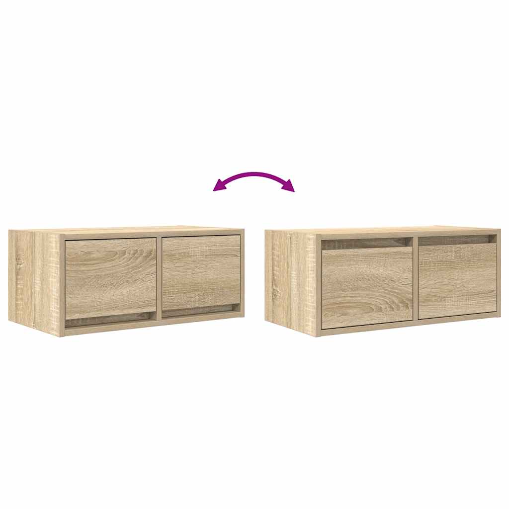 Mobile Porta TV Rovere Sonoma 60x31x25,5 cm Legno Multistrato - homemem39
