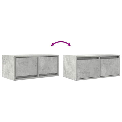 Mobili TV 2 pz Grigio Cemento 60x31x25,5cm in Legno Multistrato - homemem39