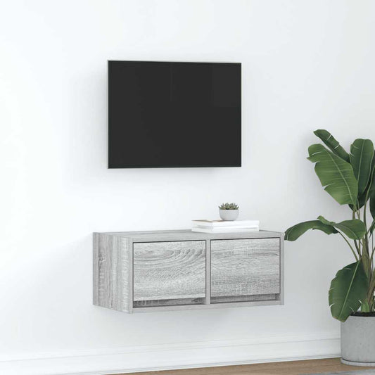 Mobile Porta TV Grigio Sonoma 60x31x25,5 cm Legno Multistrato - homemem39