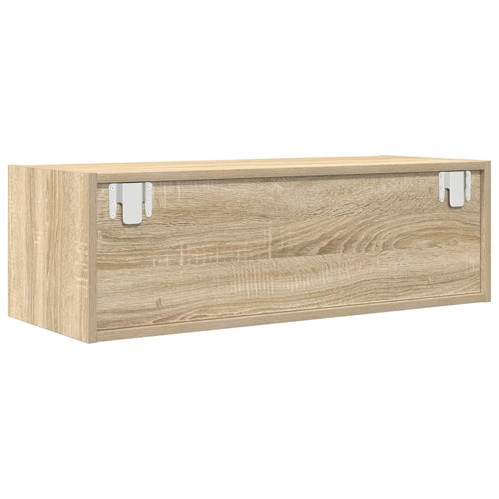 Mobile Porta TV Rovere Sonoma 80x31x25,5 cm Legno Multistrato - homemem39