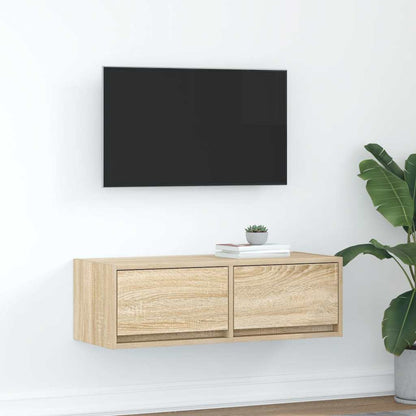 Mobile Porta TV Rovere Sonoma 80x31x25,5 cm Legno Multistrato - homemem39