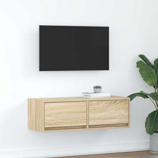 Mobile Porta TV Rovere Sonoma 80x31x25,5 cm Legno Multistrato - homemem39