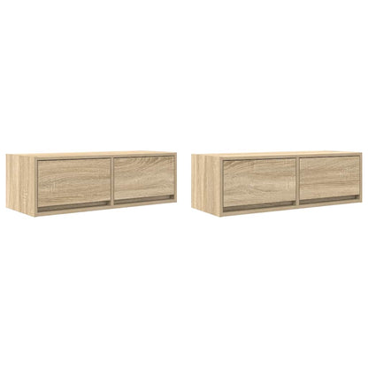 Mobili TV 2 pz Rovere Sonoma 80x31x25,5 cm in Legno Multistrato - homemem39