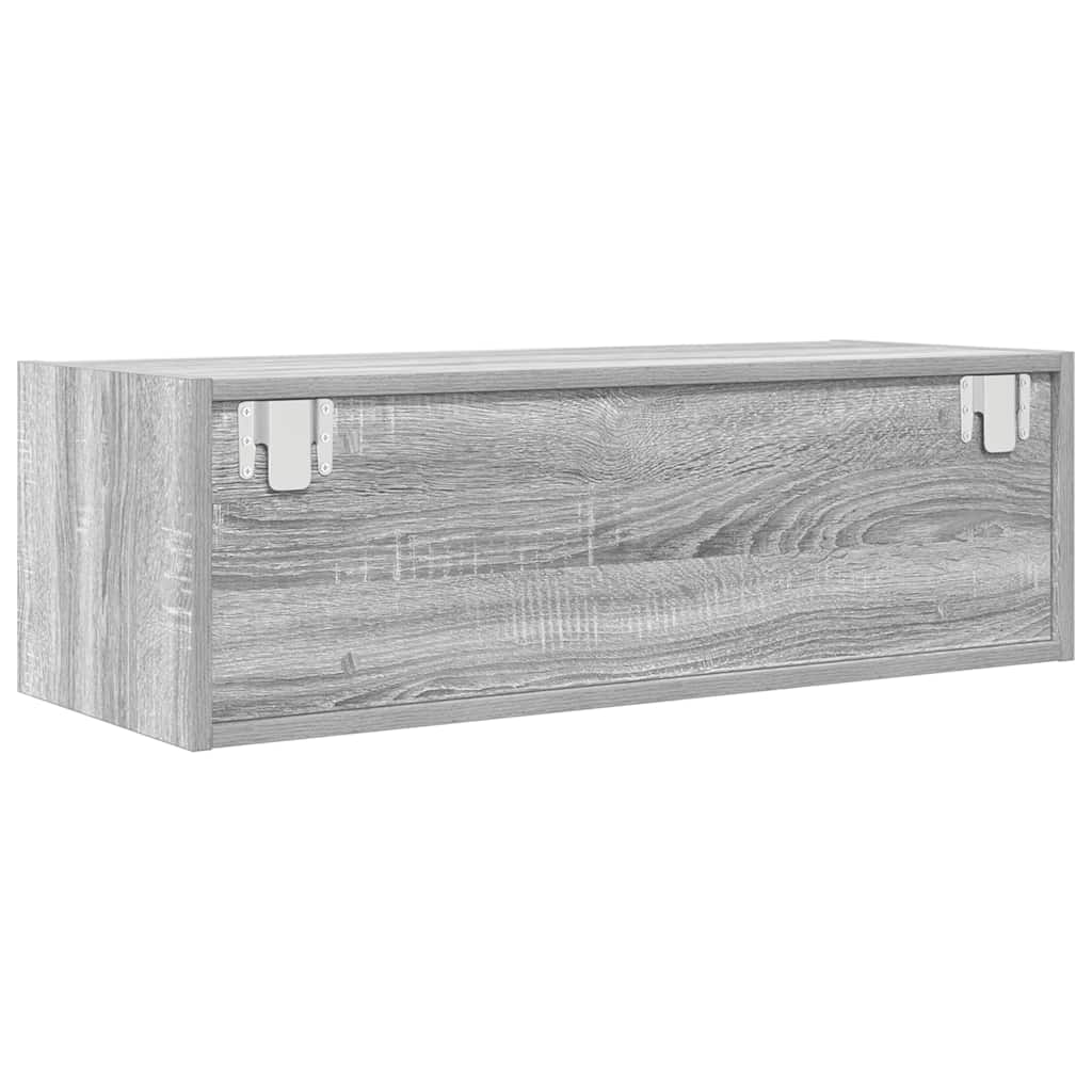 Mobile Porta TV Grigio Sonoma 80x31x25,5 cm Legno Multistrato - homemem39