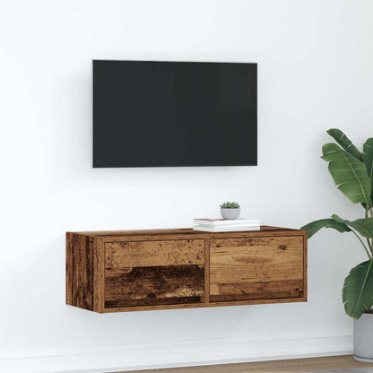 Mobile Porta TV Legno Antico 80x31x25,5 cm Legno Multistrato - homemem39